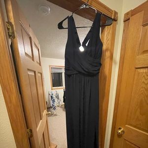 Navy blue bridesmaid dress